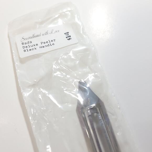 Rada Deluxe Vegetable Peeler Black Handle Kitchen Tool New in Package​ - Picture 2 of 5